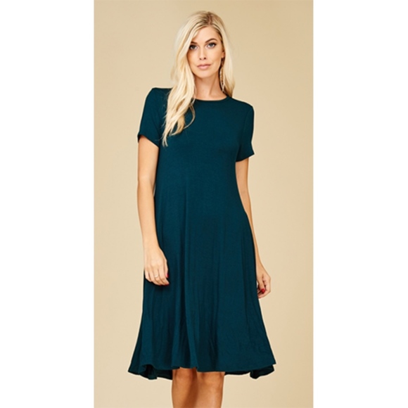Annabelle Dresses & Skirts - 🎁✨Plus Size Asymmetrical Dress 3 Sizes NEW! Navy!